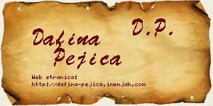 Dafina Pejica vizit kartica
